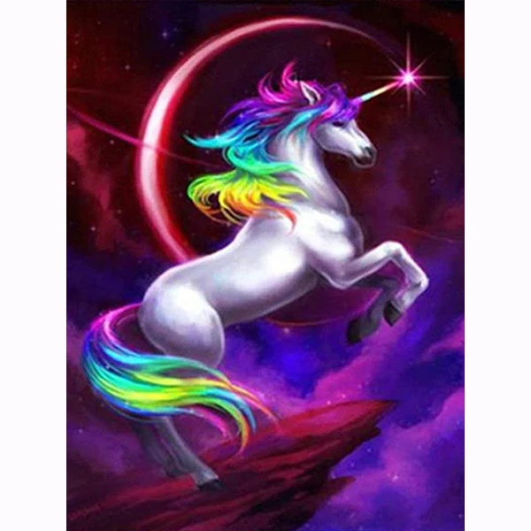 5D Diy Diamond Painting Unicorn Diamond Mosaic Unicorn Diamond Embroidery  Girl Birthday Gift Child Painting 