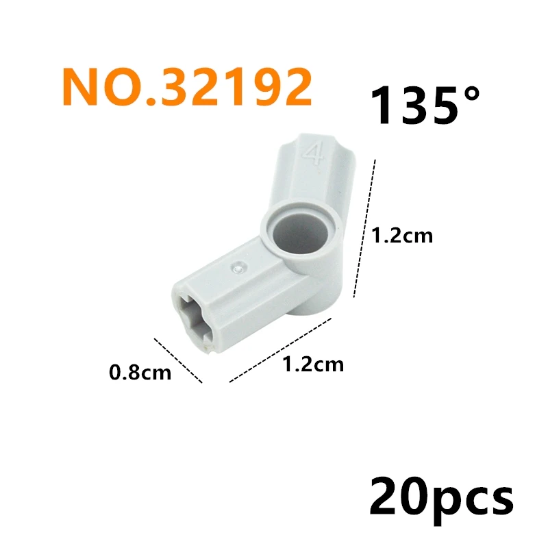 Enhanced Building Block Connector Accessories - Technical Parts for Creative Construction Toys
