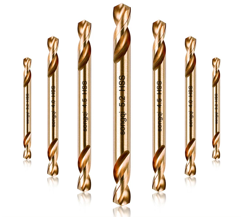 

Double head cobalt containing Fried Dough Twists drill big all stainless steel super hard drilling steel special