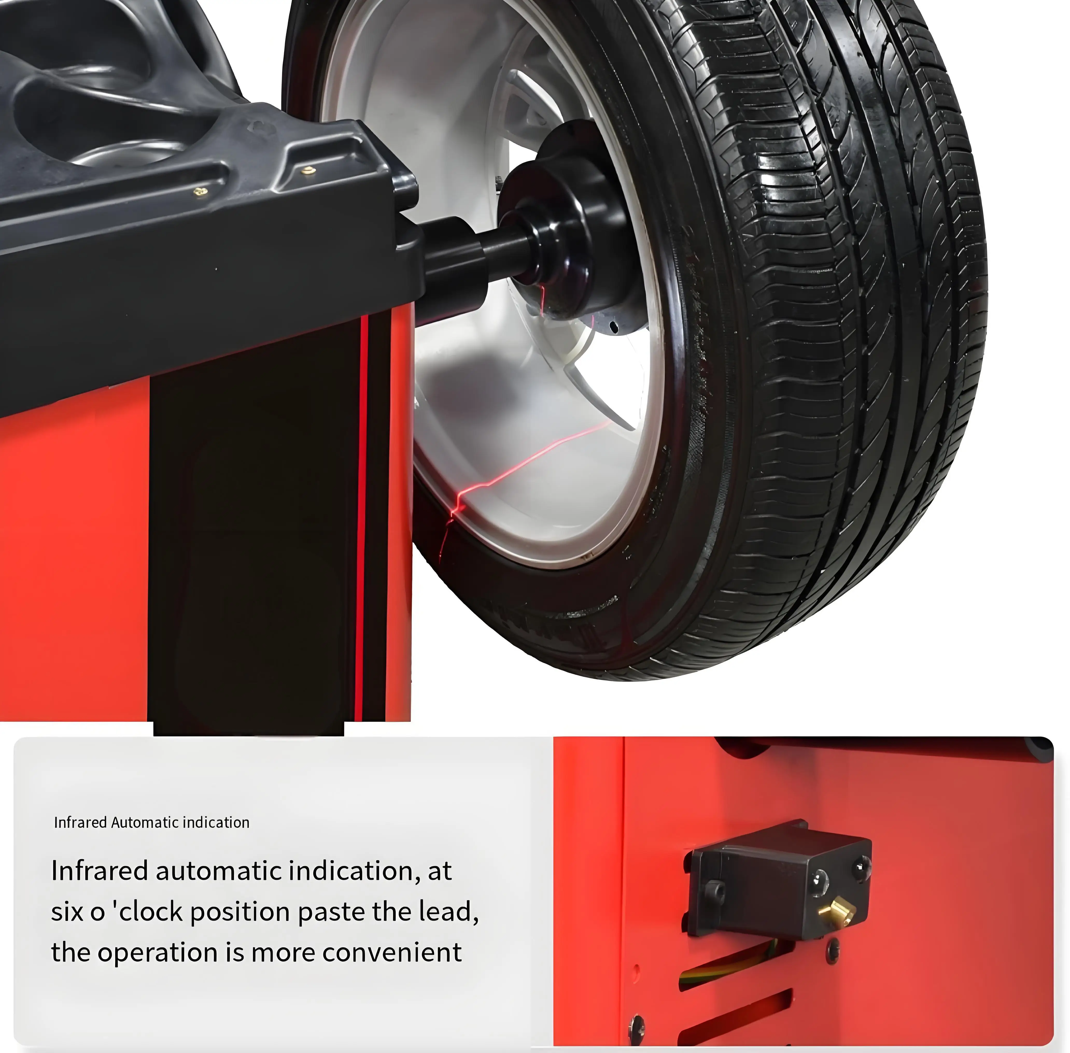 Auto Repair Shop Tire Balancing Machine 24 Inch Tire Universal Balancer CE