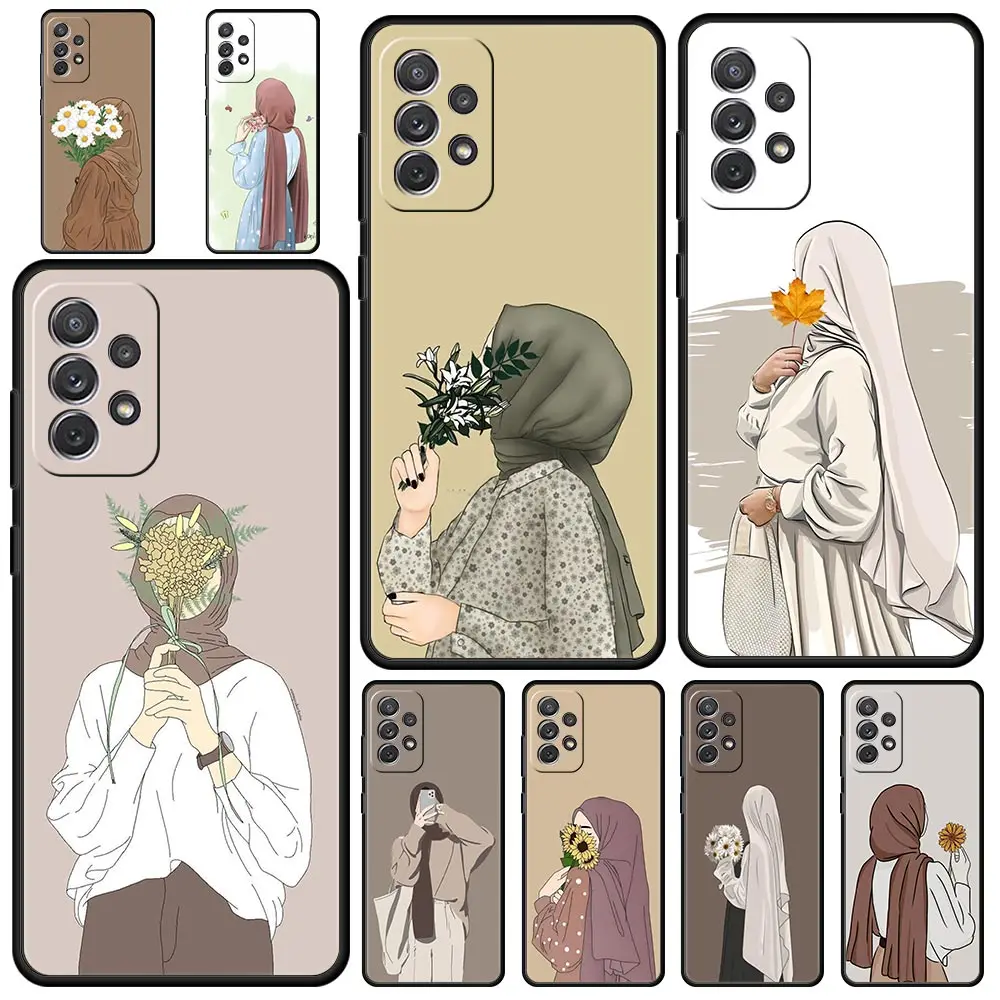 Elegant Muslim Arabic Girl Design Phone Case Cover - Artistic Protection