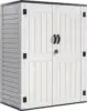 rtical Outdoor Storage Shed, 5.6 x 2.3 ft Lockable Resin Waterproof Tall Storage Cabinet with Floor, Suitable 1