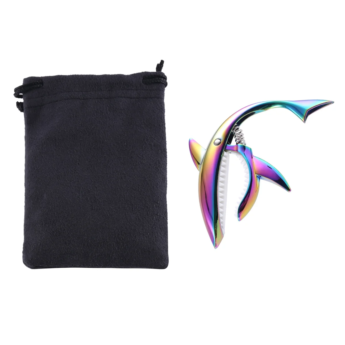 

Shark Capo,Zinc Alloy Tone Clip for Acoustic,Folk,Electric Guitar and Ukulele Guitar Accessories
