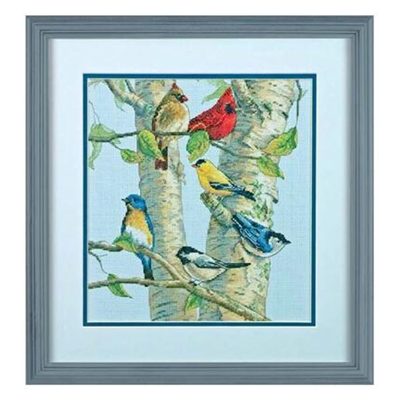 Free Delivery Top Quality Lovely Counted Cross Stitch Kit Birch