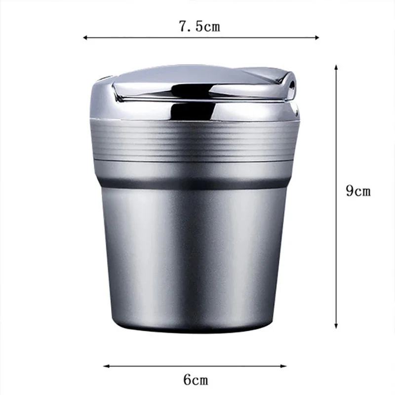 LED 조명이 있는 차량용 재떨이, 마쓰다 2 3 4 5 6 7 8 323 626 CX5 CX7 CX9 RX8 MX3 MX5 액세서리용 무연 컵홀더