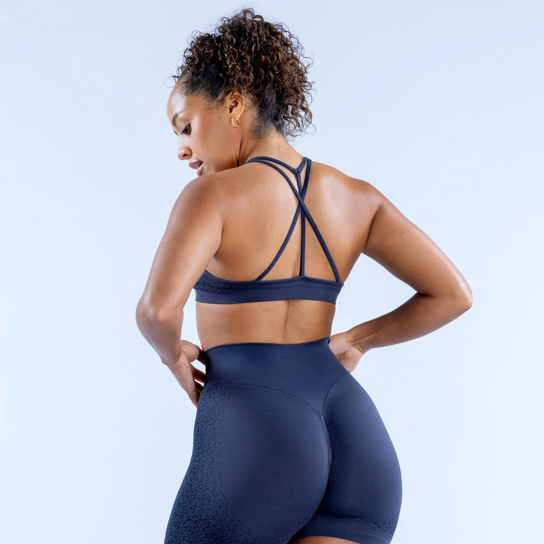 Seamless Yoga Shorts Set