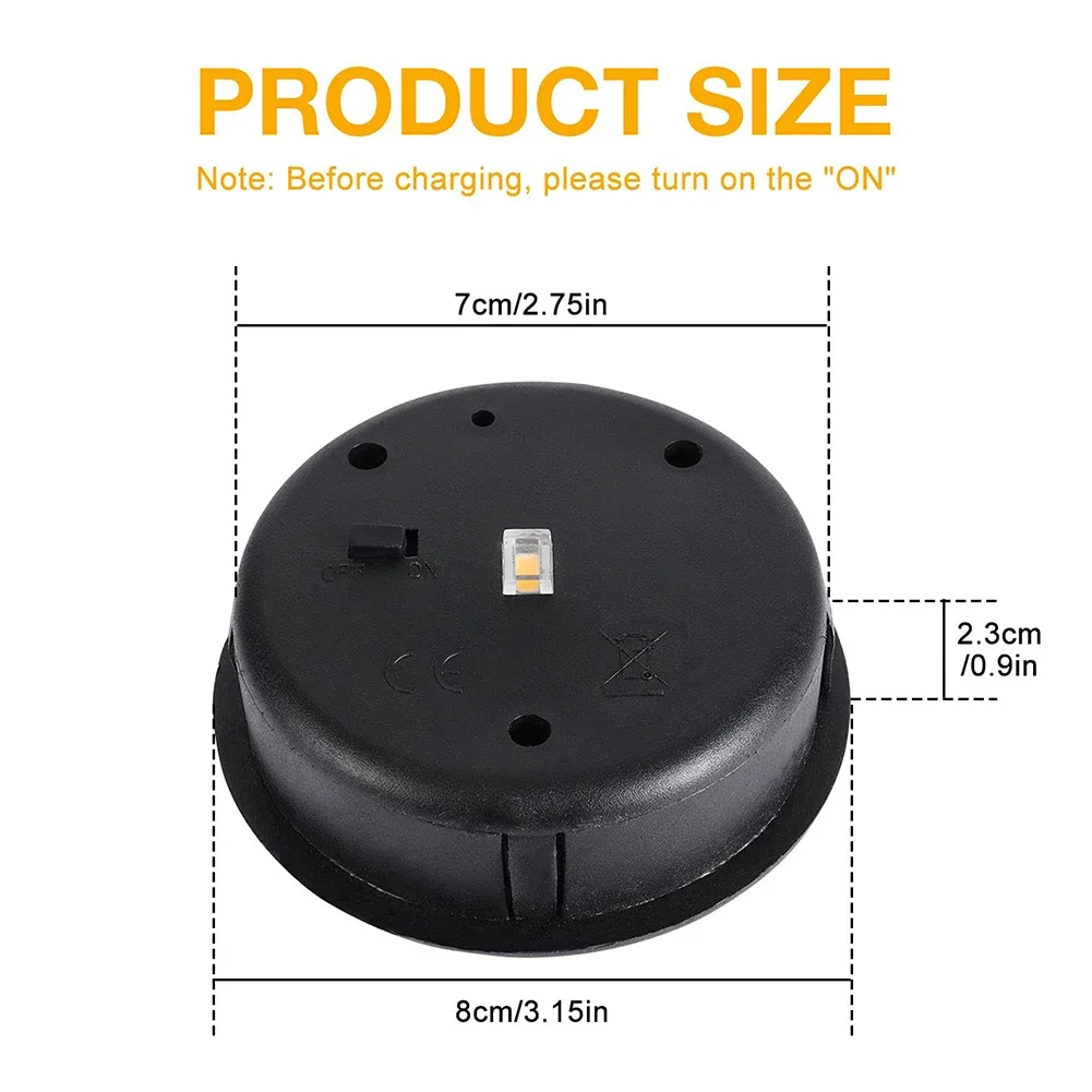 LED Solar Lights Replacement Tops Solar Panel with Switch Outdoor Hanging Lanterns Parts Waterproof Garden Lighting Accessories