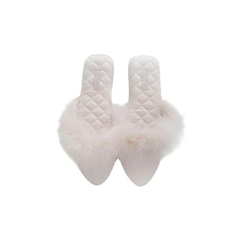 

Spring Summer Turkey Feather Style Indoor Floor Home Slippers Office Air Cotton Absorbent Sweat Hot