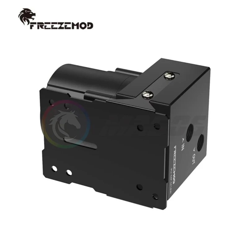Zemod d5 Pwm Bomba Fluxo Máximo 1200l h Elevador Metro para pc Refrigeração de Água Preto Pu-mp-m18w - Imagem 3