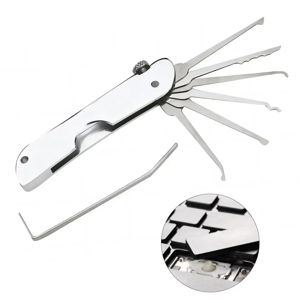 Lock Pick Set Locksmith Extractor Tools Locksmith Tools Lock Pick Tools Lock Repair Tool Lock Picking Set Compact Precision Automotive Pick Hook Set Lightweight Rust-resistant Mini Hooks Remover Kit