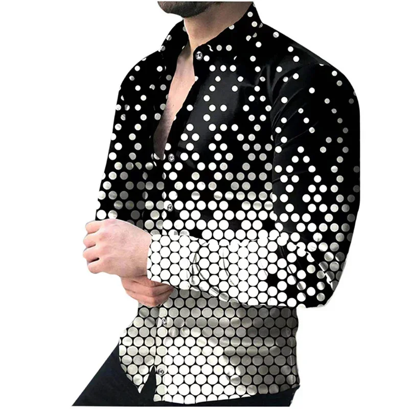 Camisa de mariposa para hombre 2024 Camisa de manga larga cómoda y suave Camisa de uso diario Diseño de botones de moda Transpirable