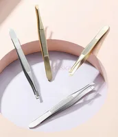 Eyebrow clip, stainless steel small tweezers, men's beard pulling clip, eyebrow trimming clip, hair pulling pliers 2