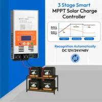 100A avec WiFi 12V 24V 48V MPPT contrôleur de Charge solaire V124 pour batterie au plomb ou batterie au Lithium 2