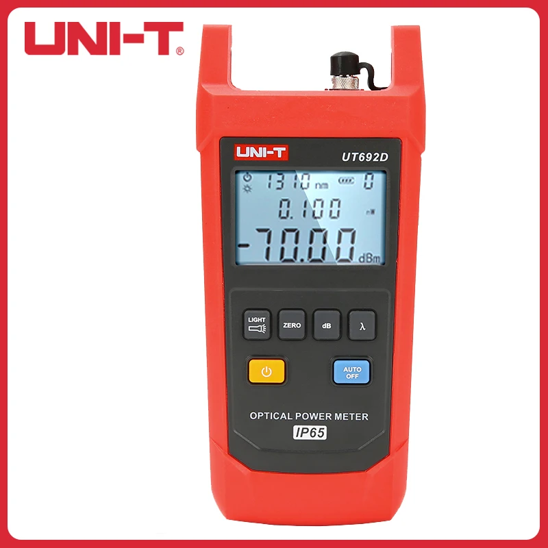 

UNI-T Fiber Optic Tool Optical Power Meter Visual Fault Locator 800-1700nm Wavelength 10mW FC/SC/ST Connector UT692D/UT692G