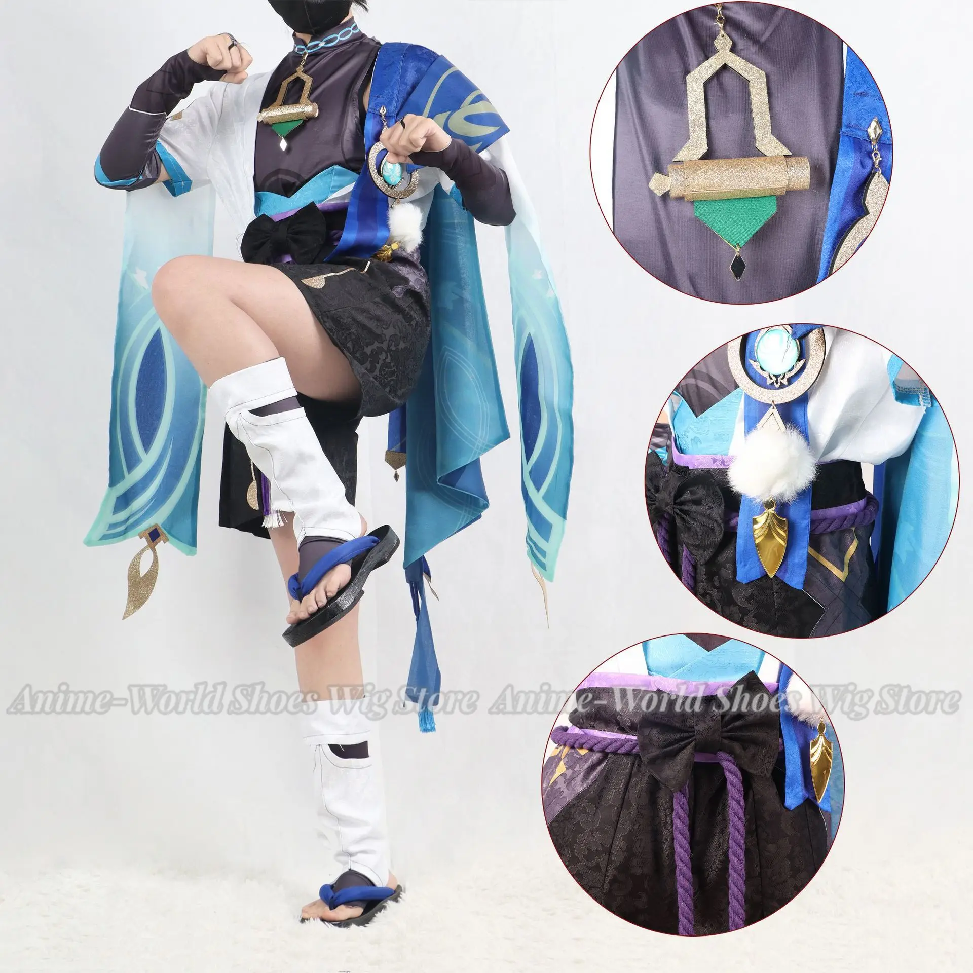 

Косплей аниме «аламуша», парик, шляпа, полный комплект, униформа для мужчин, для Хэллоуина