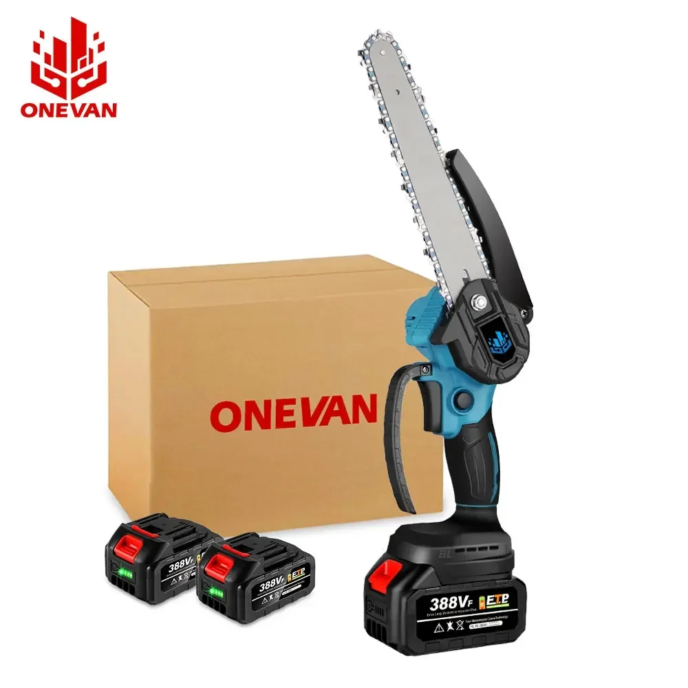 

3000W 8 Inch Brushless Electric Saw Chainsaw With 388VF Battery Garden Wood Pruning Cutter Power Tool For Makita 18V Battery