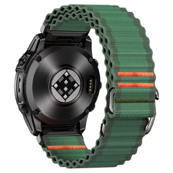 Premium Nylon Strap with Hook & Loop Fastener for Smartwatches - 51mm Adjustable Band (Army Green)