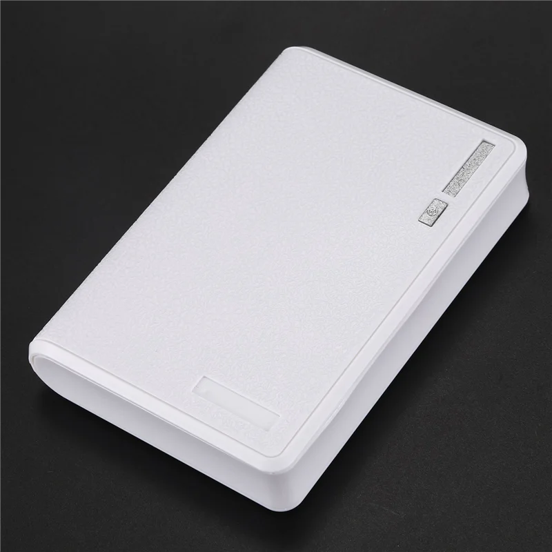 3X Portable USB Charger 5V 2A 18650 Power Bank Battery Box For Iphone6 Smartphone Colour:White-ABJU 6
