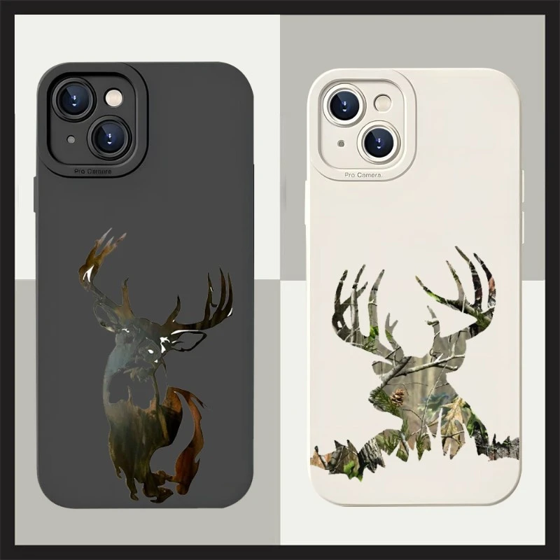 Deer Hunting Camo Phone Case Angel Eyes For Apple Iphone 14 Pro 11 13