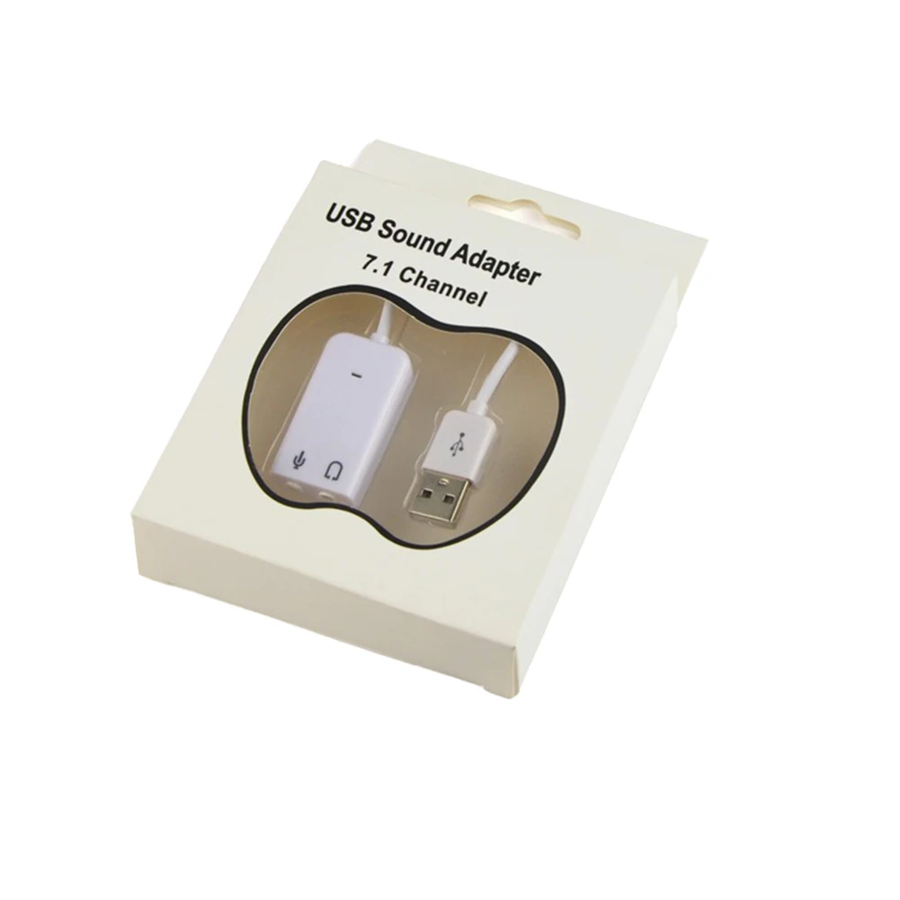USB sound adapter For Raspberry Pi Sound Output USB 3D 7.1 Channel Sound Card Adapter with Analog Signal Conversion