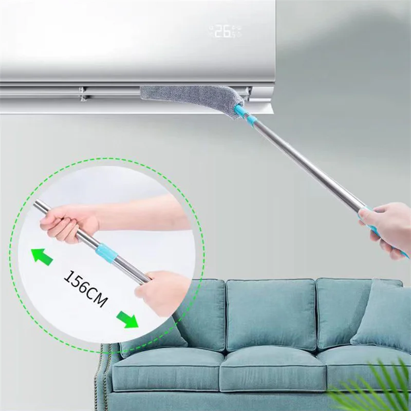 Retractable Gap Dust Cleaner Long Handle Bedside Dust Brush Cleaning Brush  For Sofa Gap Flexible Floor Mop Home Cleaning Tool