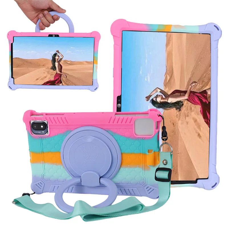 Capa Protetora para Tablet Silicon Stand Estojos para Crianças Tcl Tab 10s 10l 10.1 10.36
