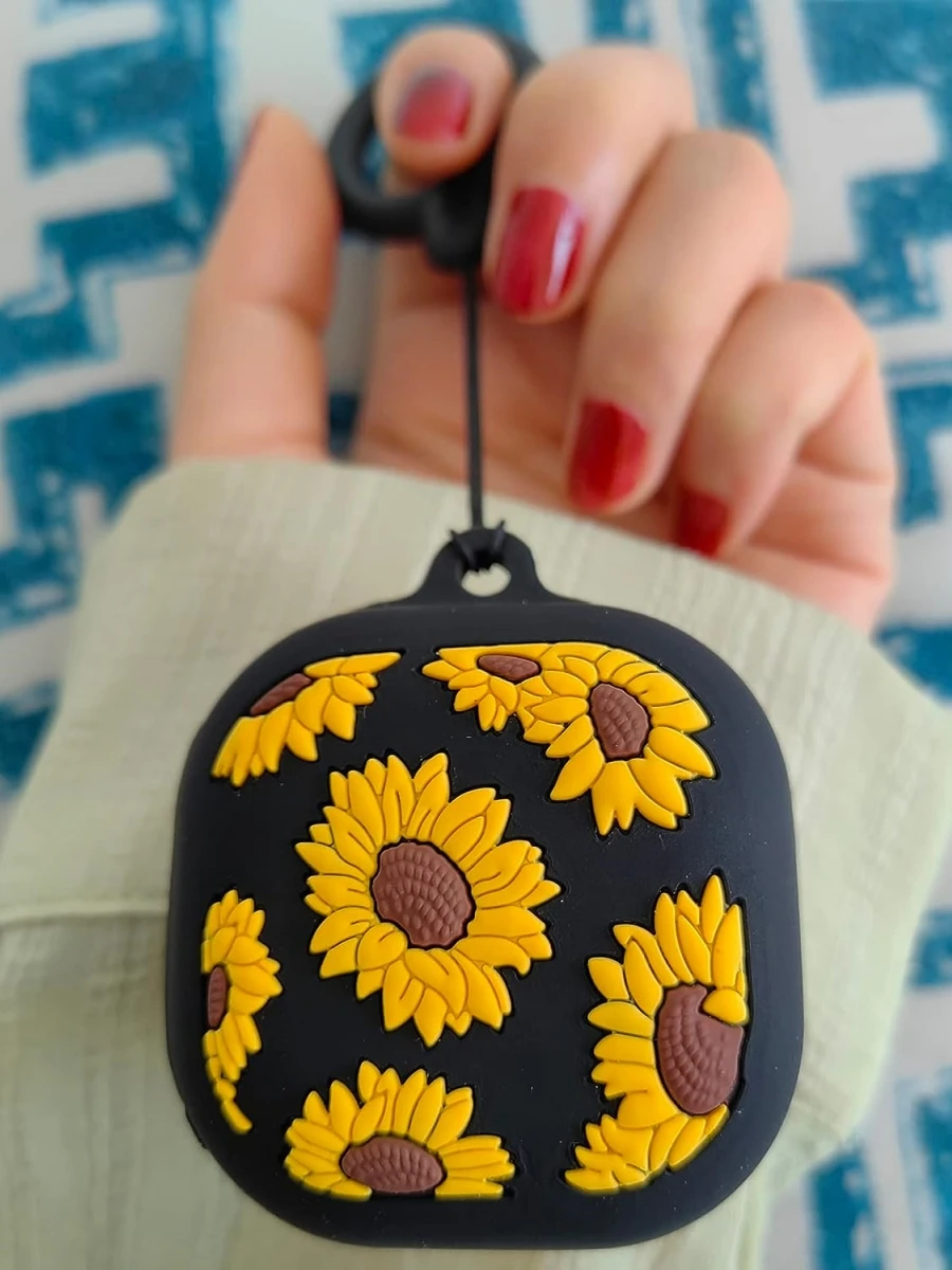 Per Samsung Galaxy Buds 2/Buds Pro/Buds Live Case Cartoon Silicone Full Protector Cute Cover Accessori Girasole Per Buds 2