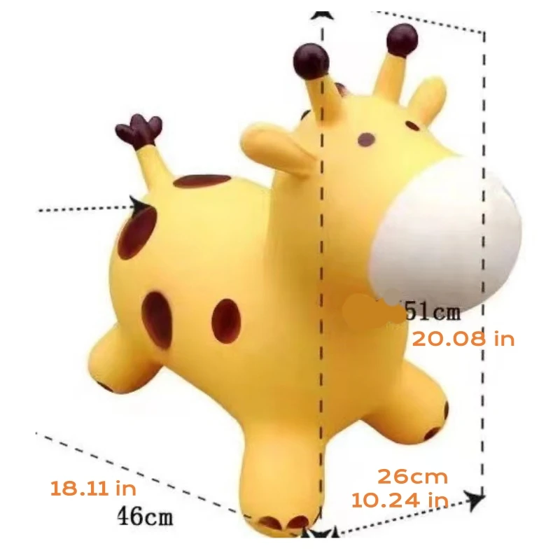 Inflatable Jumping Horse Children PVC Thick Rubber Horse Cartoon Bouncing Training Toy Birthday Gift 6