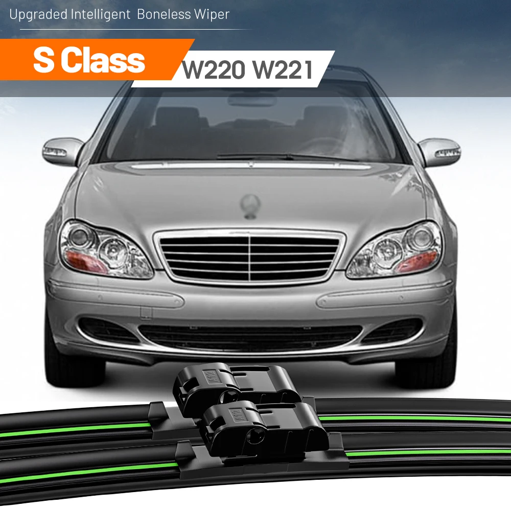 2x Für Mercedes Benz S Klasse W220 W221 1998-2013 Frontscheibe Wischer Klingen windschutzscheibe Fenster Zubehör