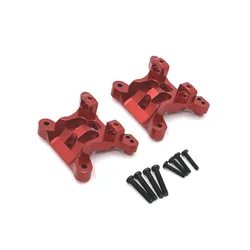 Enhanced Metal Steering Assembly & Shock Tower with Gearbox Case (Shock Tower Red)