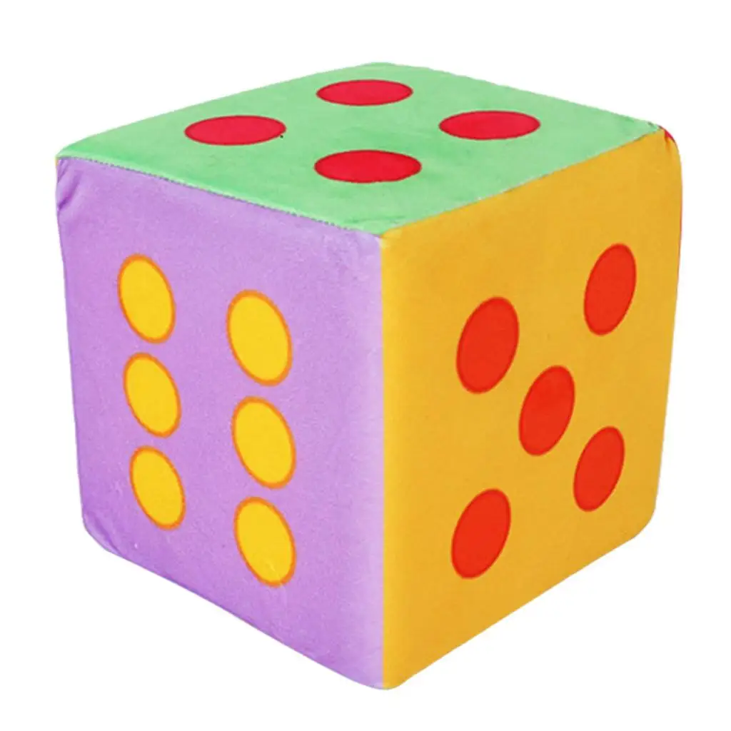 Rainbow Foam Dice Set Large 5.9 Inches Big Colorful 6 Sided Fun game dice dice set