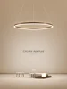 Ring single-ring lamp modern minimalist LED chandelier restaurant living room bar room hotel study creative lighting 1