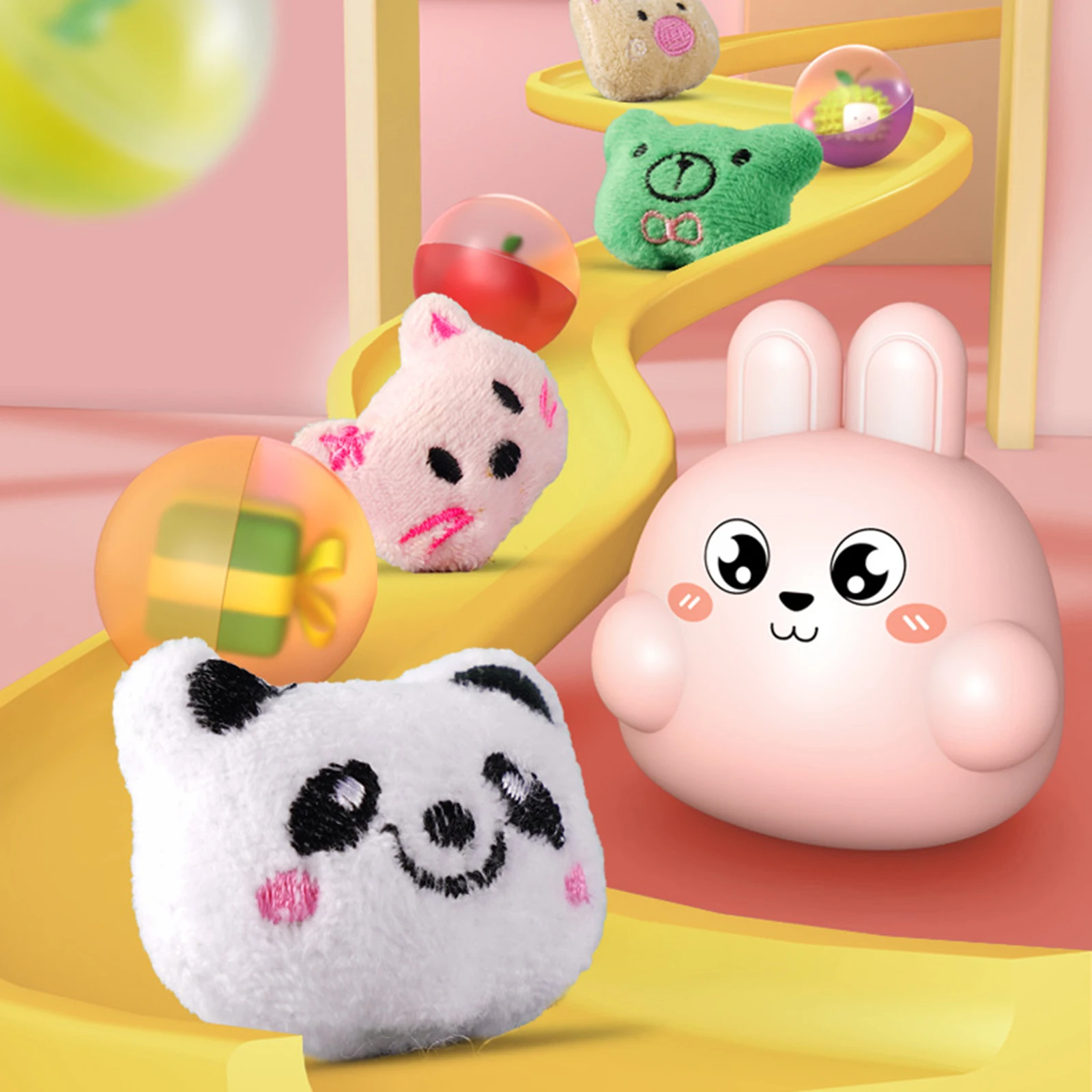 Kids Claw Machine with Lights Sound Arcade Game Toy Grabber Dispenser Catching Doll Machine Claw Toy for Children Birthday Gifts 6