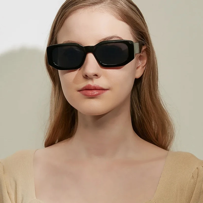 

Retro Polygon Rectangle Sunglasses Women Fashion Jelly Color Eyewear Shades UV400 Men Square Colorful Gradient Sun Glasses