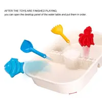 2020 Summer Outdoor Beach Sandpit Toys Sand Bucket Water Wheel Table Play Set Toys Children Learning Education Toy Baby Birthday 2