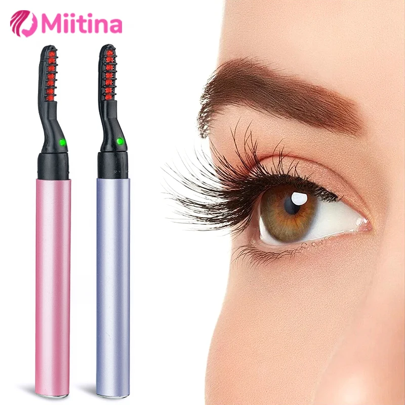 Electric Eyelash Curler Heated Portable Safety Fast Heating Long Lasting Makeup Tool eyelash curler