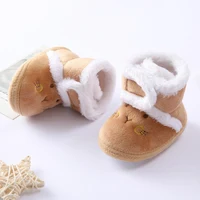 Baby Cartoon Bear Cotton Shoes 0-18 Months Baby Soft Bottom Walking Shoes Newborn Padded Warm Snow Boots 5