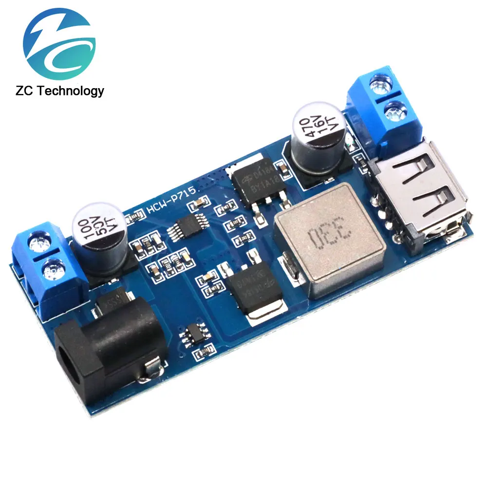 Sostituire Lm2596S Dc-Dc 24V/12V A 5V 5A Step Down Power Supply Convertitore Buck Modulo Di Ricarica Step-Down Usb Regolabile Per Telefono