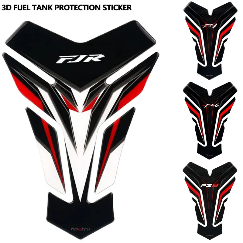 For YAMAHA FZ1 FZ6 FZ8 FJR1300 FJR1200 FJR 1200 3D Motorcycle Oil Fuel Gas Tank Pad Protector Sticker Fish Bone Decal