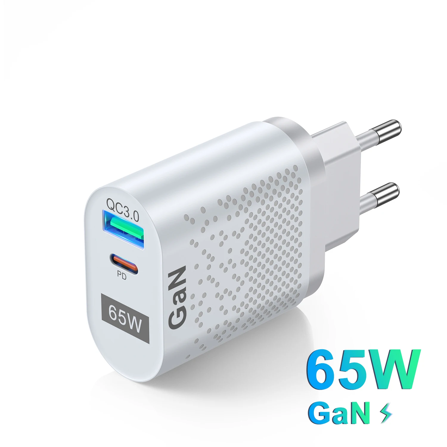 65W Gallium Nitride USB Charger PD Smart Fast Charging Cell Phone ...