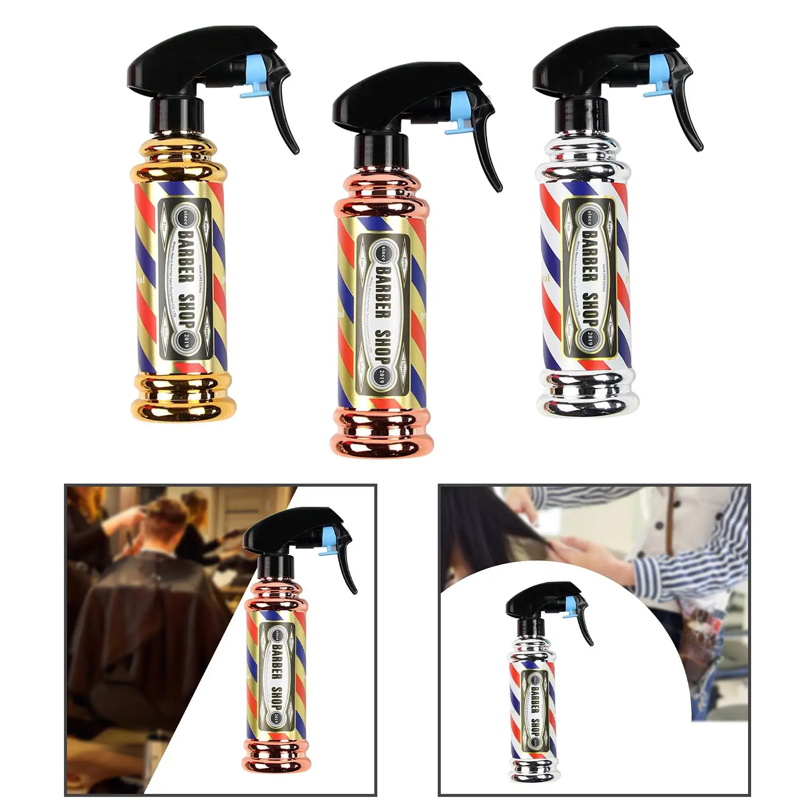 Hairdressing Spray Bottle Barber Hair Tools Multifunction Water Mist Sprayer