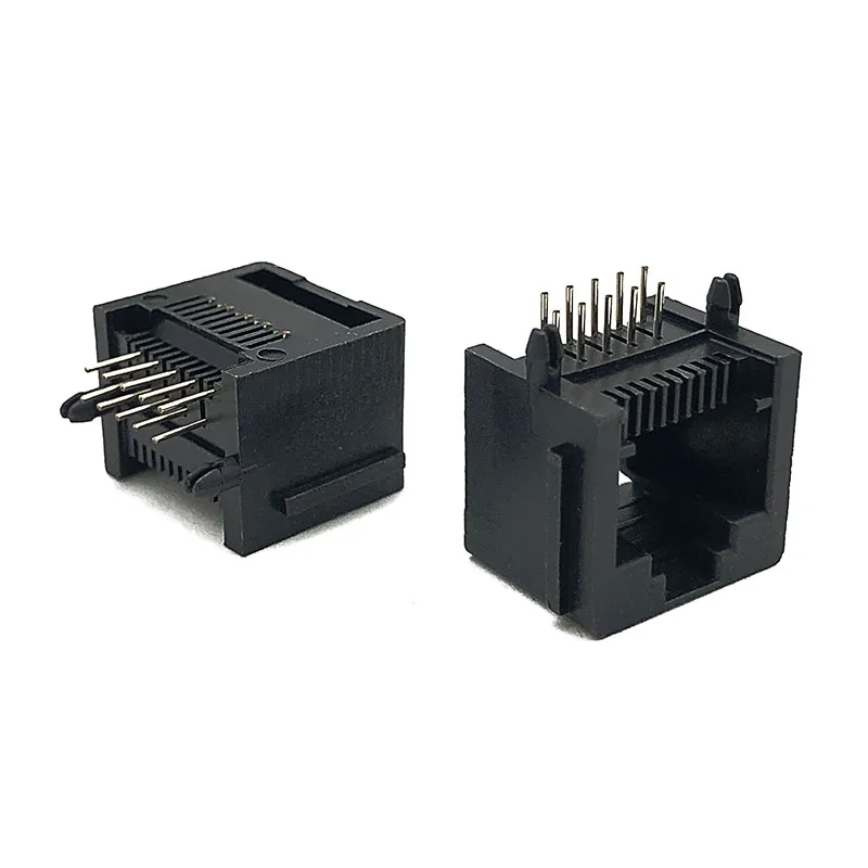 모듈러 잭 5521 커넥터, RJ50 10P10C, 90 도, 10P 암 소켓, 10 코어 포트, 40 개