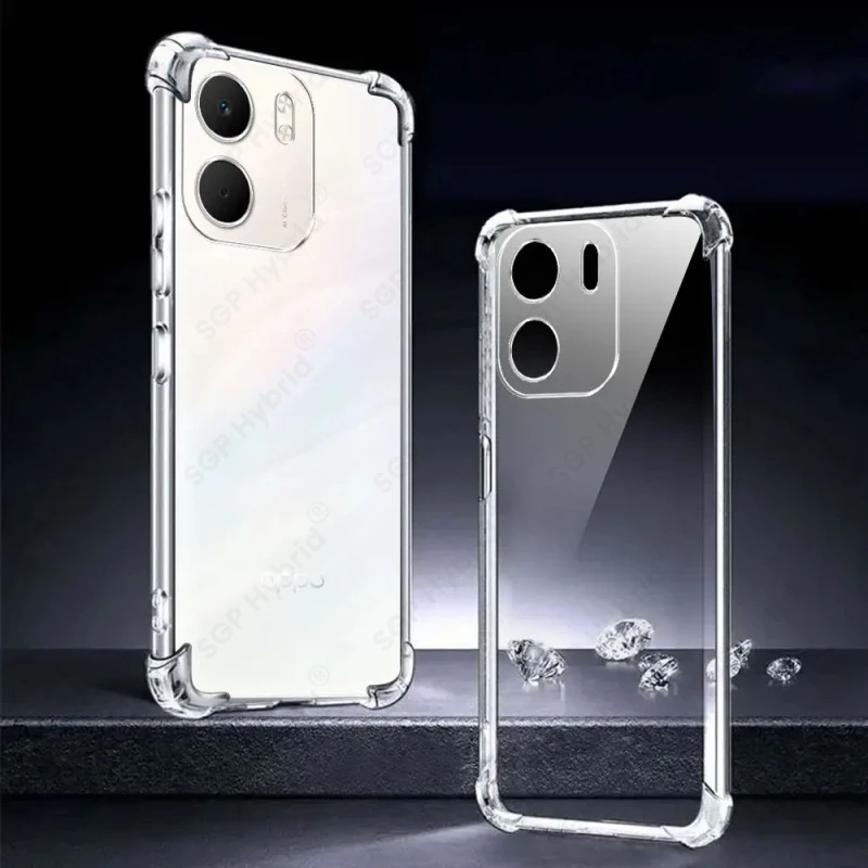 Transparent Soft Silicone Shockproof Back Cover with Airbags