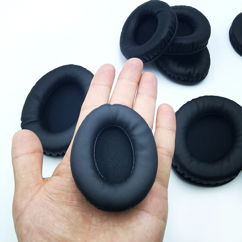 Oval Ear Pads For Headphones Covers Sponge Leather Foam Cushion 60*70 60*80 65*85 70*90 75*95 80*100 85*105 90*105 90*110 2pcs