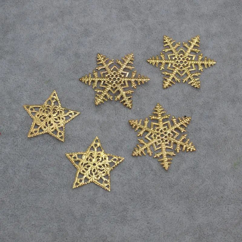 DIY handmade Material Baroque Crown Base Accessories Iron Five pointed Star Snowflake Bridal Staff Metal Filigree