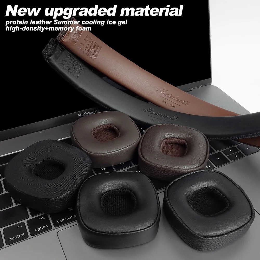 Replacement for Marshall Major 3 / Major 4 Wired and Wireless Bluetooth Headband Ear Pads Earphone Cushions Protein Earmuff