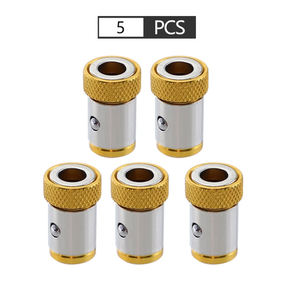 

2/5PCS 1/4inch 6.35mm Alloy Steel Screwdriver Magnetic Rings Set Removable Strong Magnetic Coil Hand Tools Magnetic Screwdriver