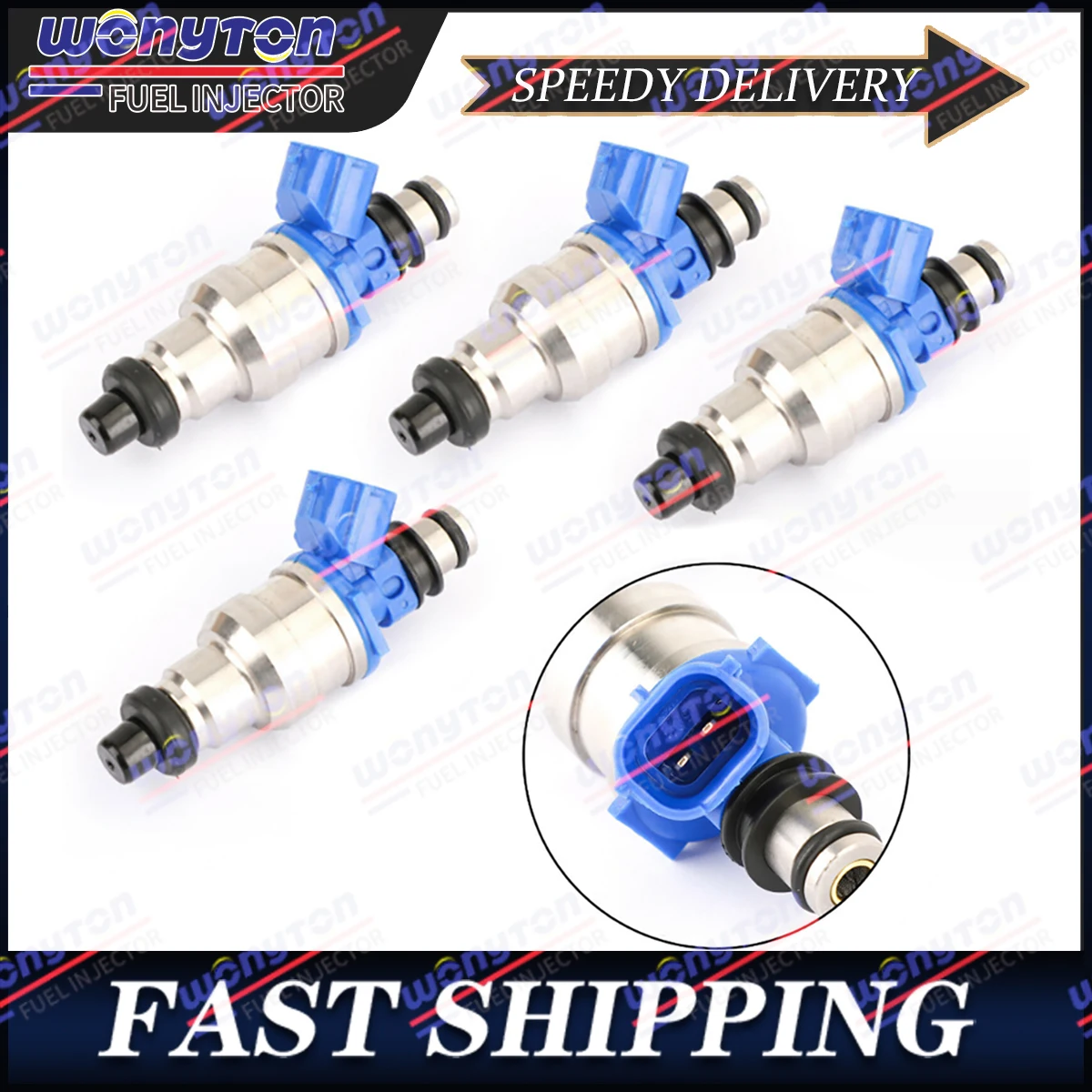 

4pcs NEW Fuel injectors fit for DENSO 1990-1993 Mazda Miata 1.6L 195500-1970