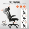 VEVOR Ergonomic Office Chair with Slide Seat/ Mesh Seat/ Adjustable Lumbar Support Angle and Height Adjustable Home Office Chair 4