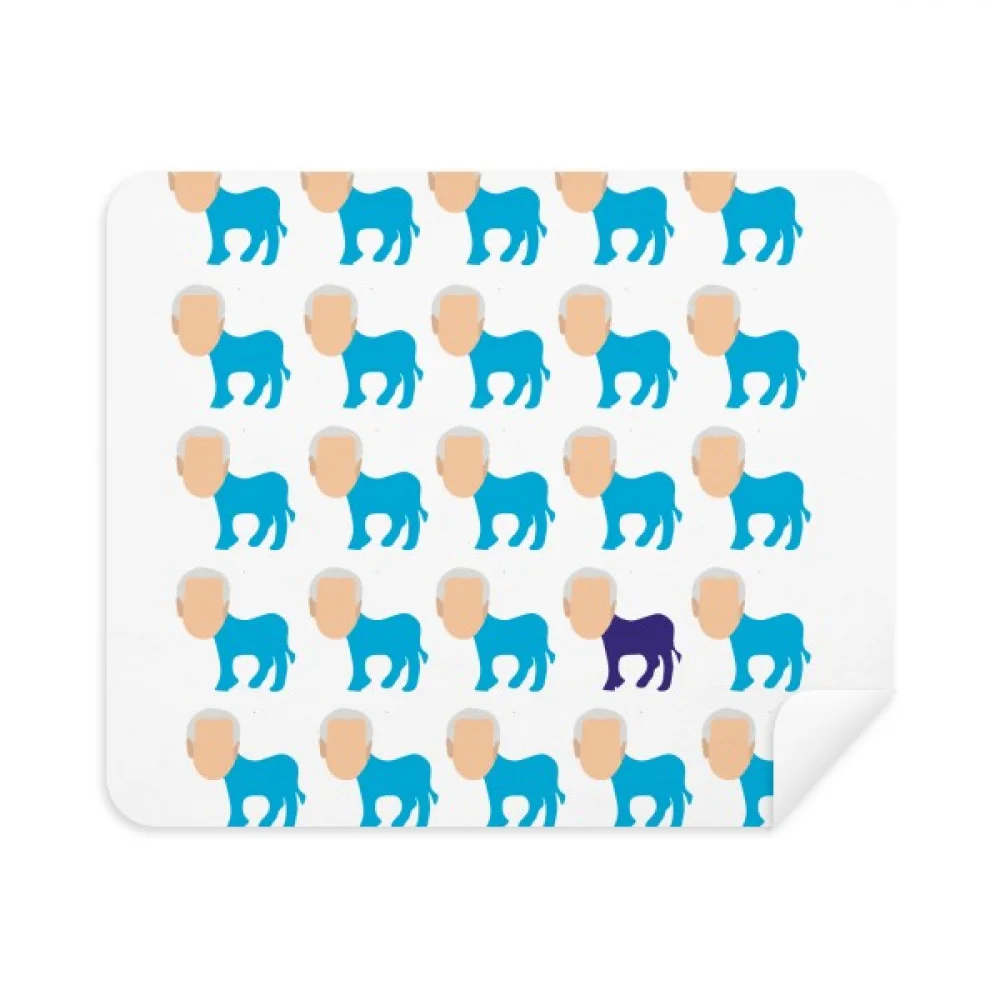 

America Party Figure Repeat Donkey Democracy Cleaning Cloth Screen Cleaner 2pcs Suede Fabric